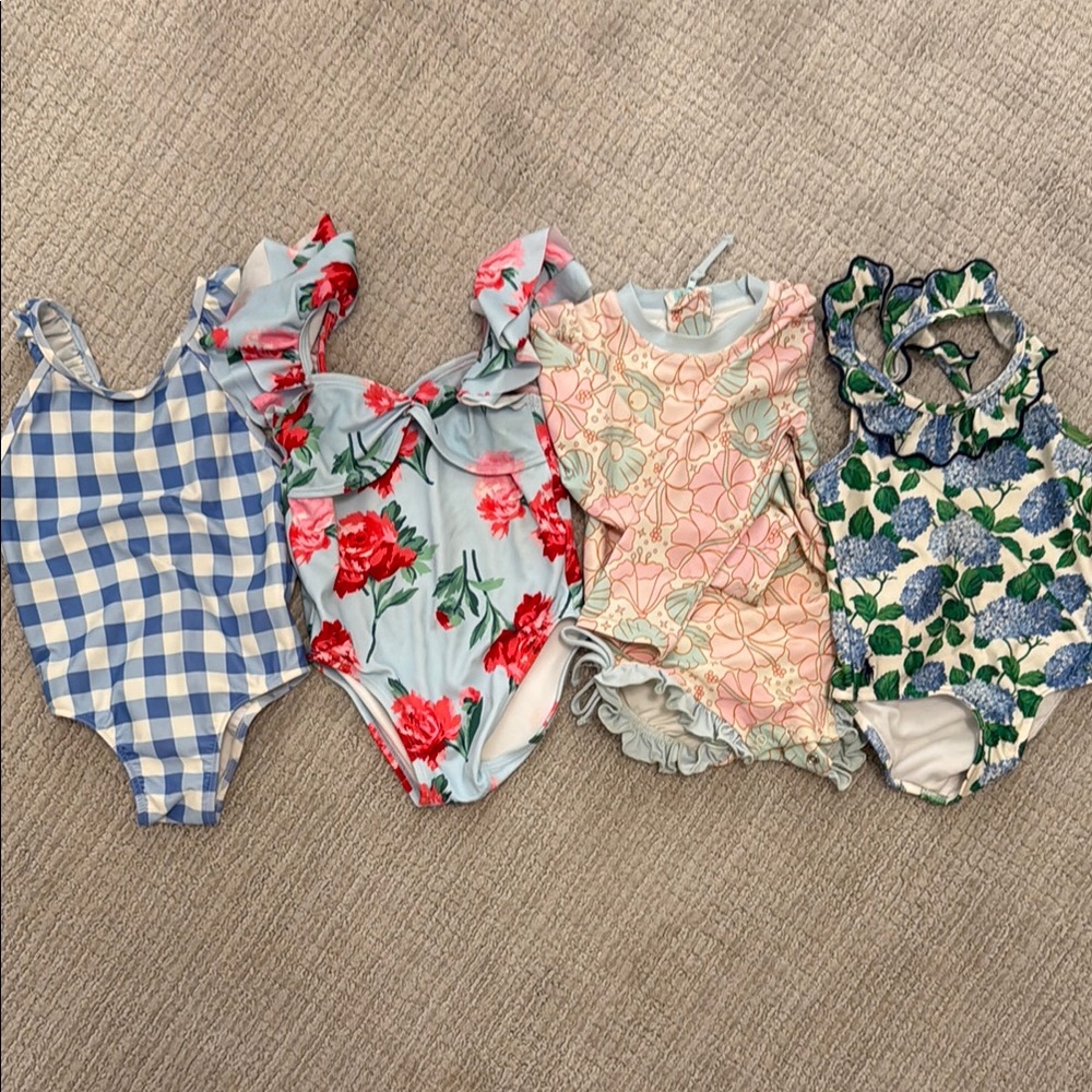Designer girls swim bundle- polo, Janie and Jack & Caden Lane (3)